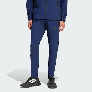 Regular Pantalon de sport 'Tiro' ADIDAS PERFORMANCE en bleu : devant