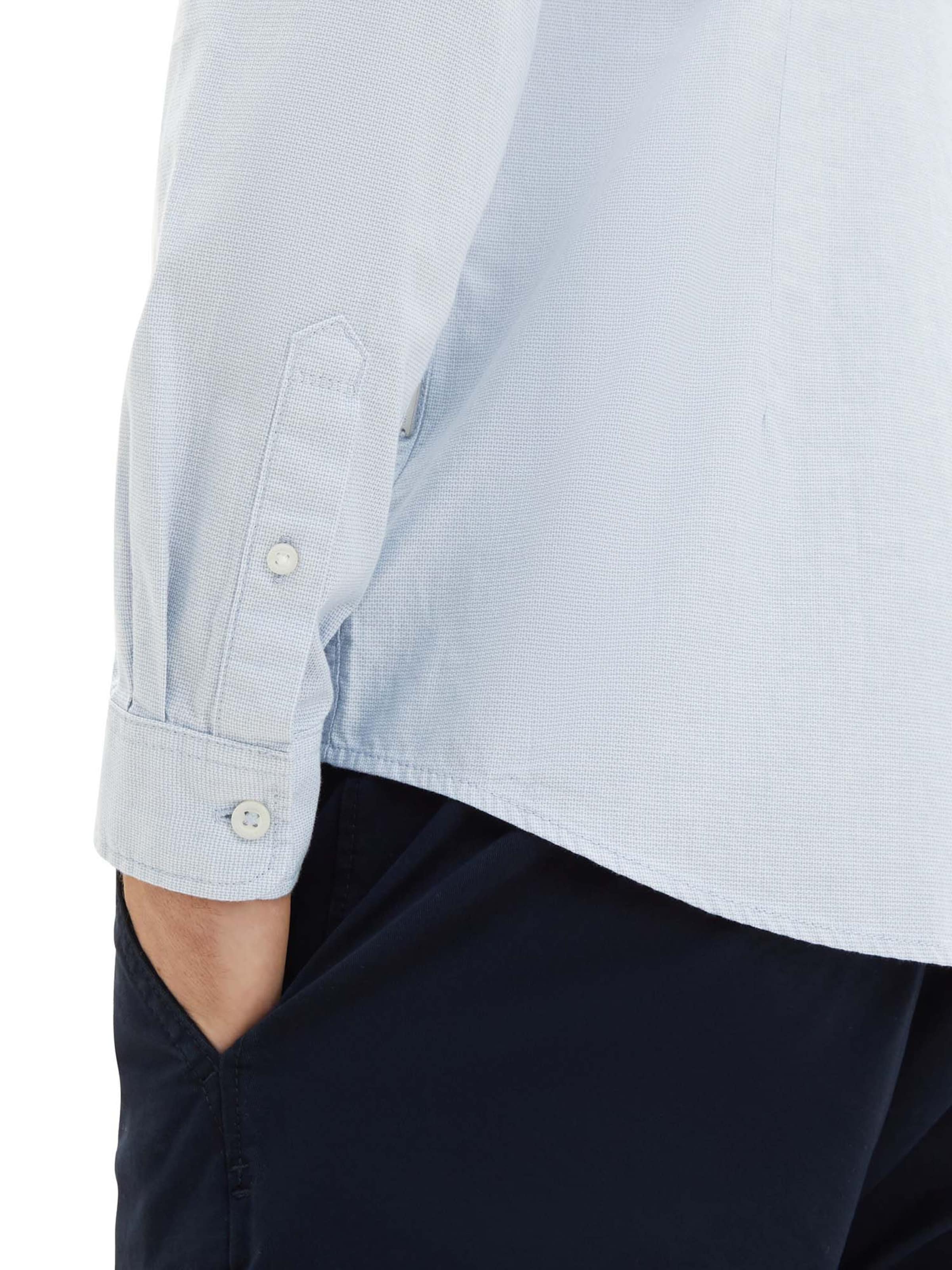 TOM TAILOR Slim fit Button Up Shirt in Blue