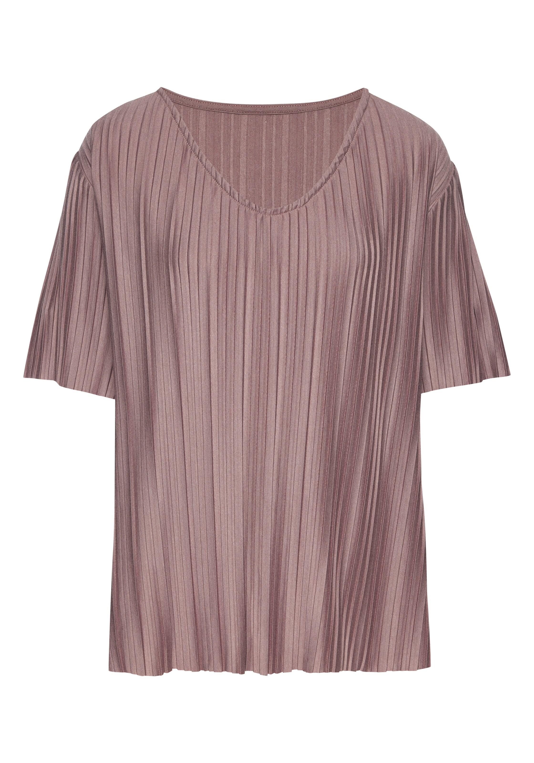 LASCANA Shirt in XXS-XS in taupe, Produktansicht