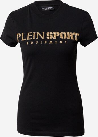 Plein Sport Тениска в черно: отпред