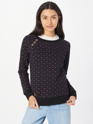 Ragwear Sweatshirt 'DARRIA' in Zwart: voorkant