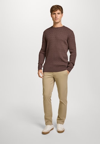 Kronstadt Trui 'Cable' in Bruin