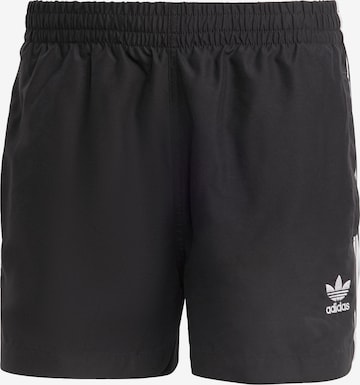 ADIDAS ORIGINALS Board Shorts 'Adicolor 3-Stripes' in Black: front