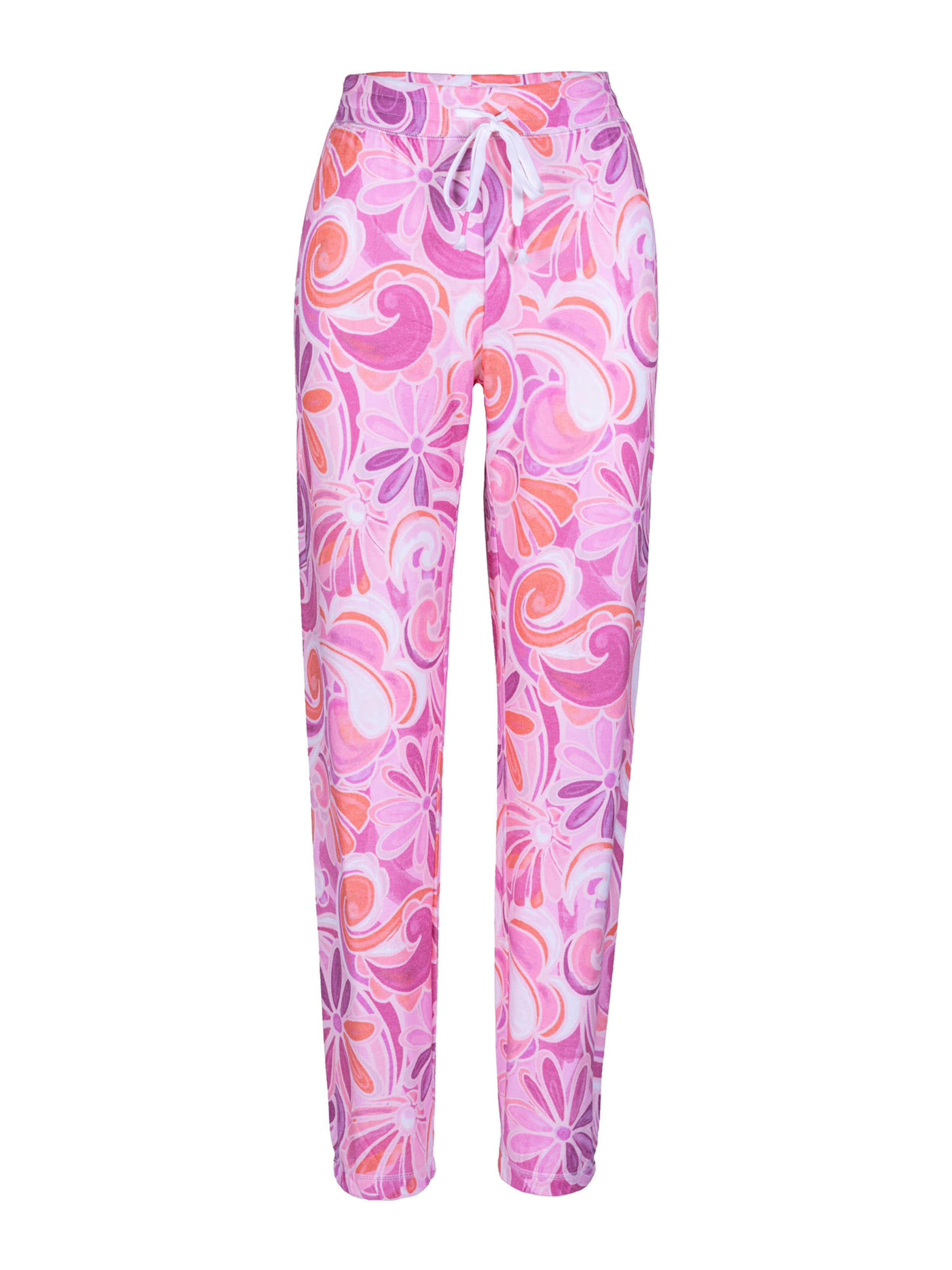 Pantalon de pyjama 'Stay Groovy' PJ Salvage en rose : devant