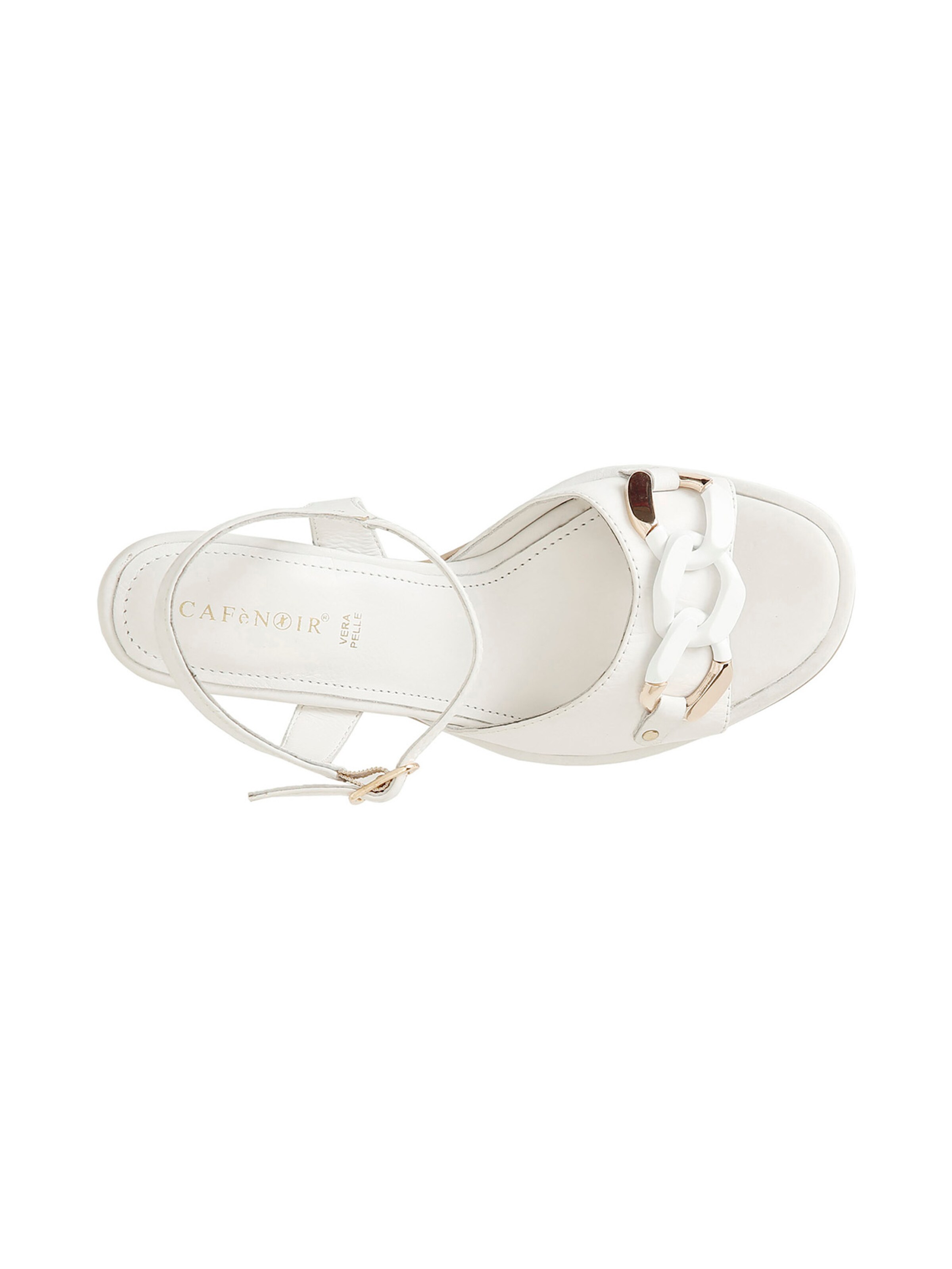 Sandales à lanières CAFè NOIR en blanc
