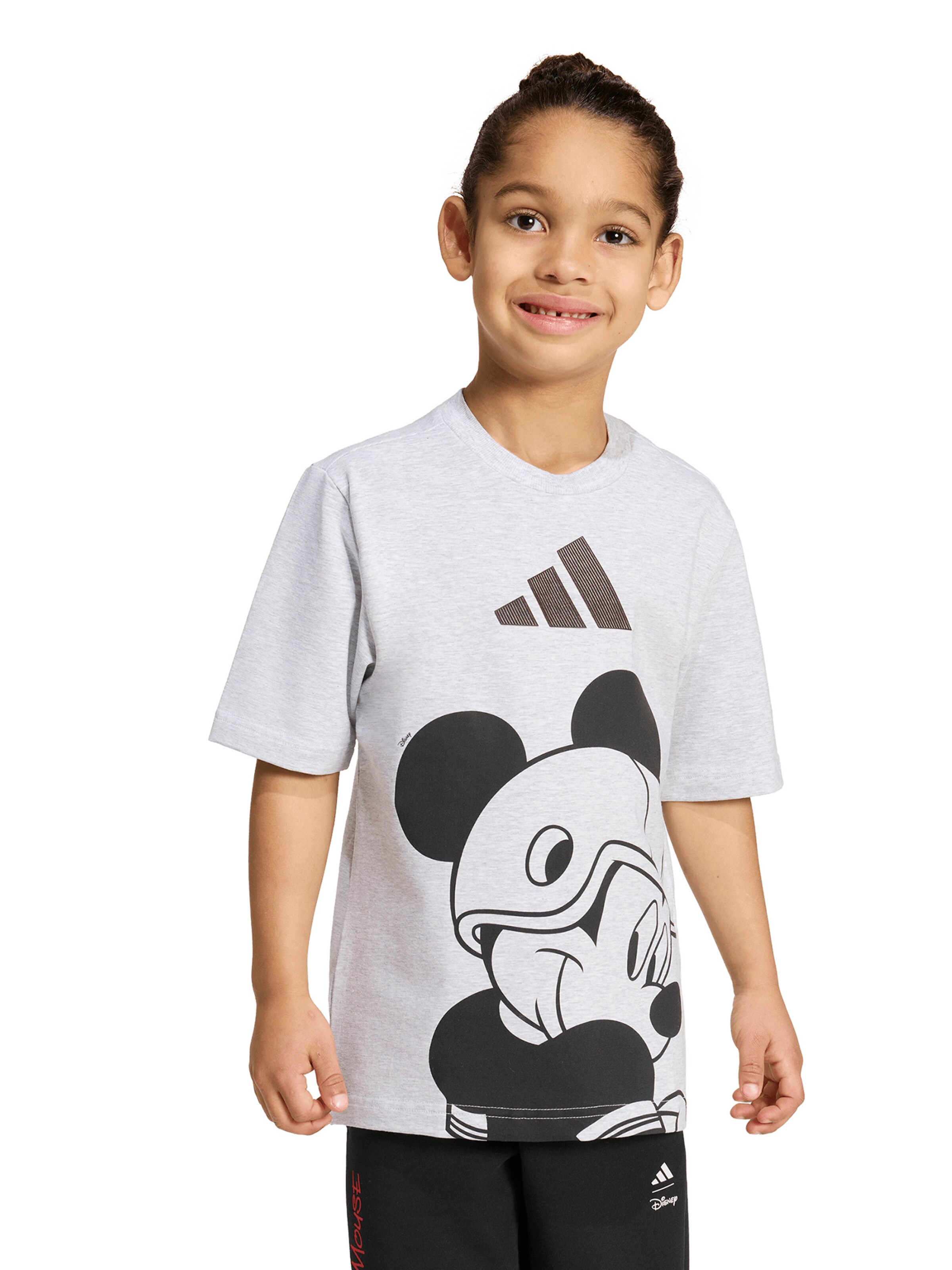 ADIDAS SPORTSWEAR Performance shirt 'Disney Micky Maus' in Grey: front