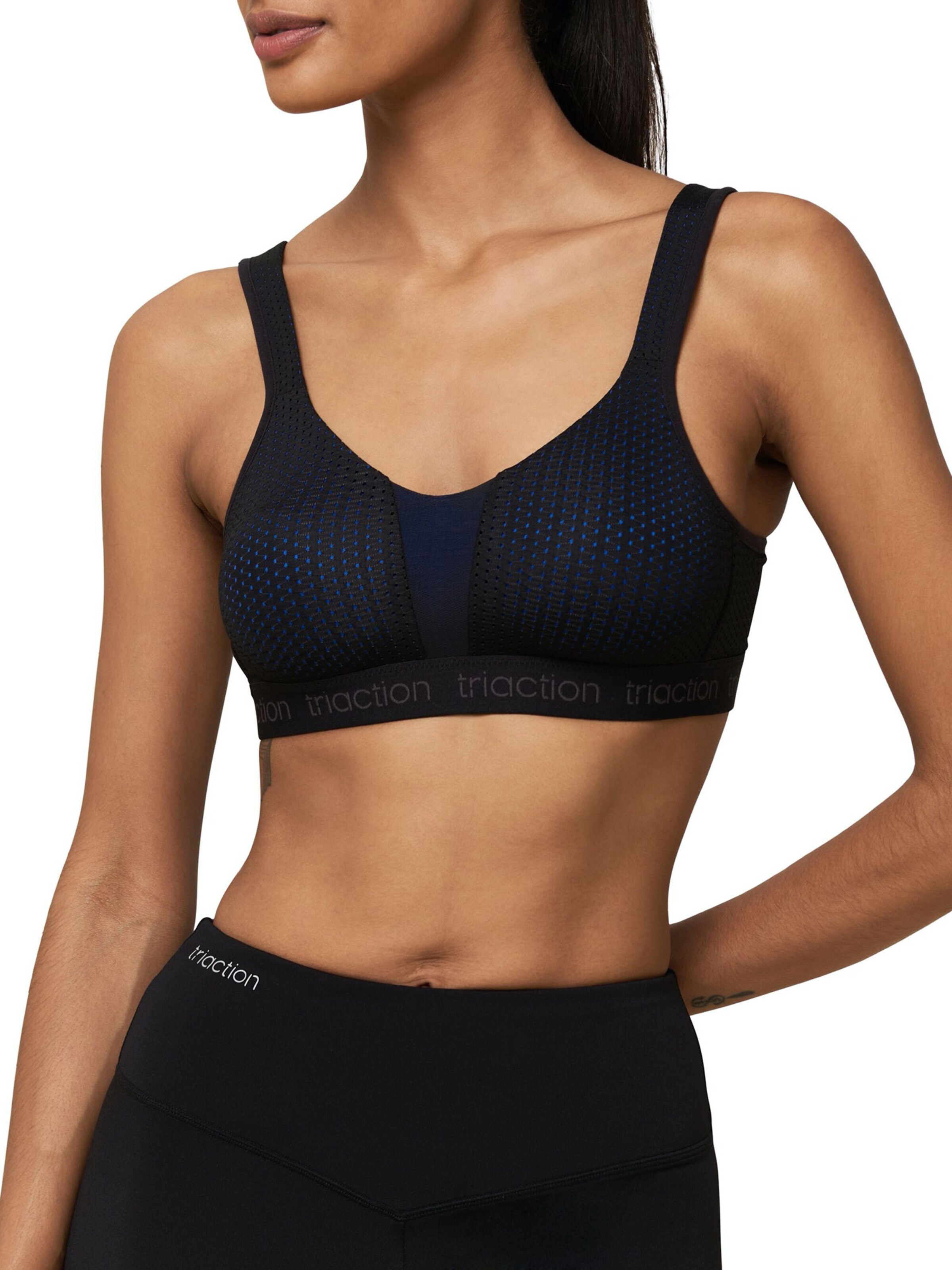 TRIUMPH Bralette Sports bra ' Triaction Energy Lite ' in Black: front