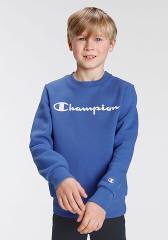 Champion Authentic Athletic Apparel Суичър в синьо: отпред