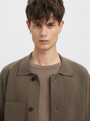 SELECTED Knit cardigan in Grey