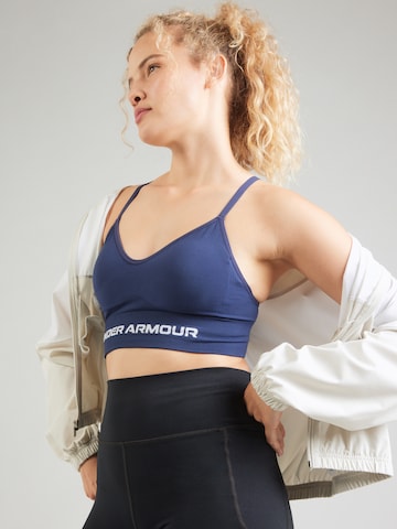 Bustino Reggiseno sportivo 'Vanish' di UNDER ARMOUR in blu: frontale