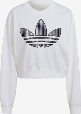 ADIDAS ORIGINALS Mikina – bílá: přední strana