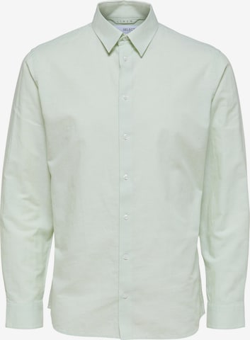 SELECTED HOMME Slim fit Business Shirt in Green: front