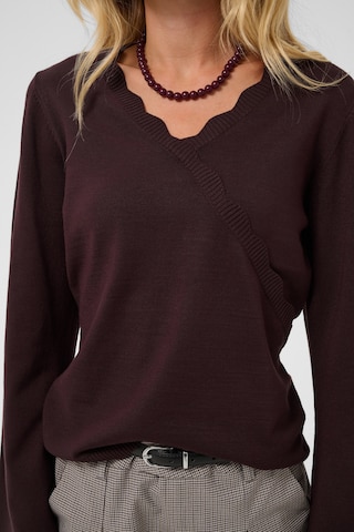 SAINT TROPEZ Sweter 'Madlena' w kolorze brązowy