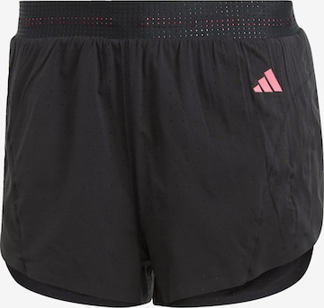 ADIDAS PERFORMANCE Slimfit Spodnie sportowe 'Adizero Split' w kolorze czarny: przód