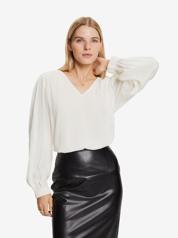 ESPRIT Blouse in Wit: voorkant