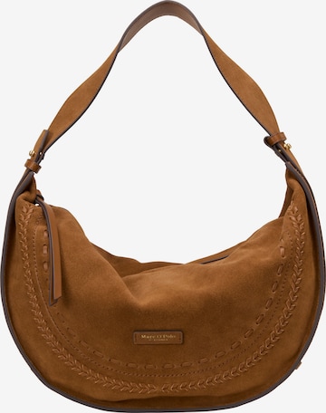 Sac bandoulière Marc O'Polo en marron : devant