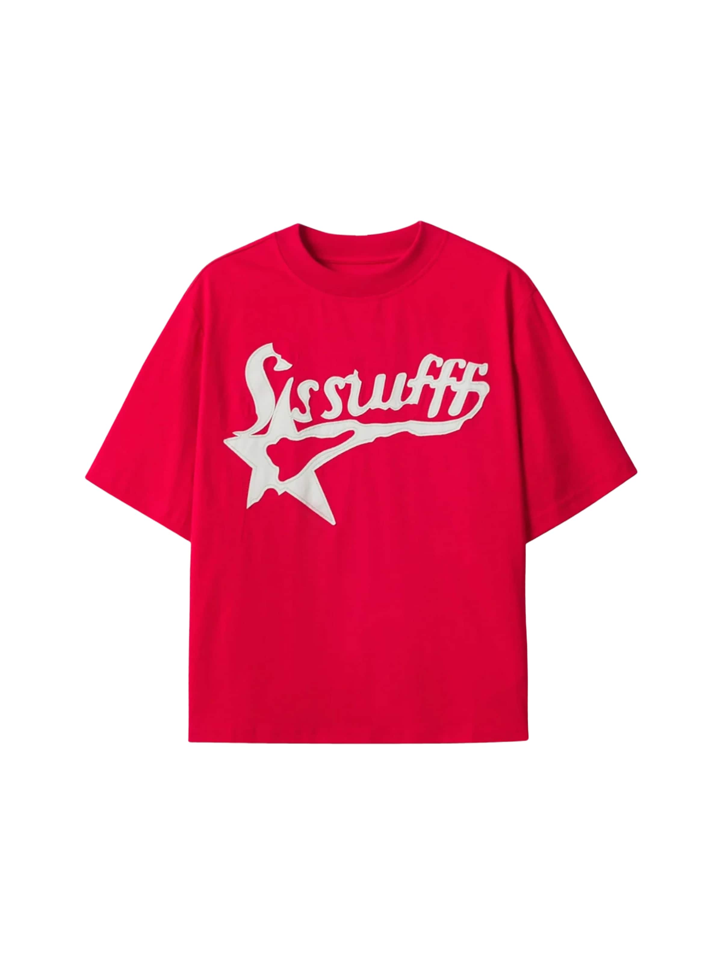 SSSTUFFF - Camisa em vermelho: frente