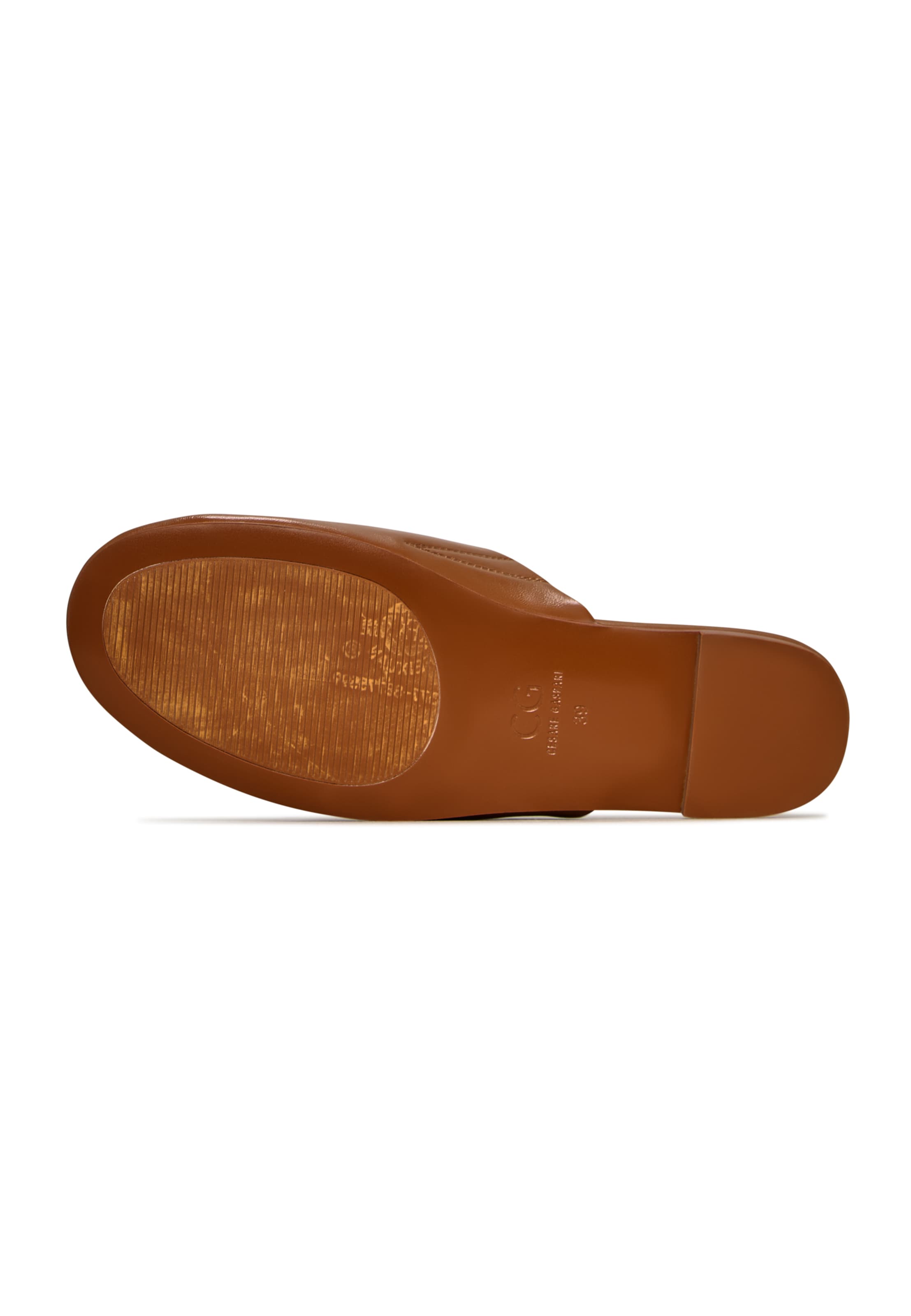CESARE GASPARI Pantolette in Braun