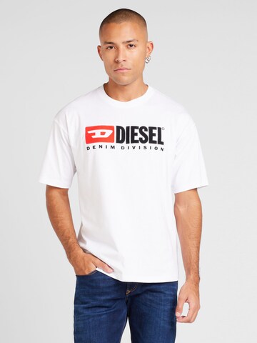 DIESEL Majica 'T-Boxt-Div' | bela barva: sprednja stran