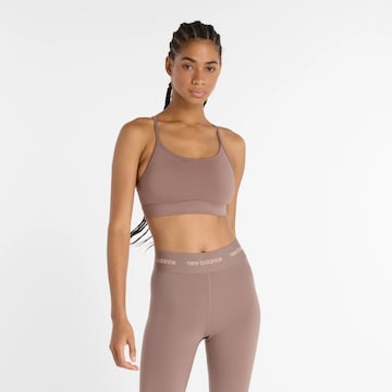 Bustier Soutien-gorge de sport 'Essential' new balance en beige : devant