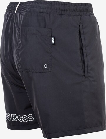 BOSS Badeshorts 'Dolphin' in Schwarz