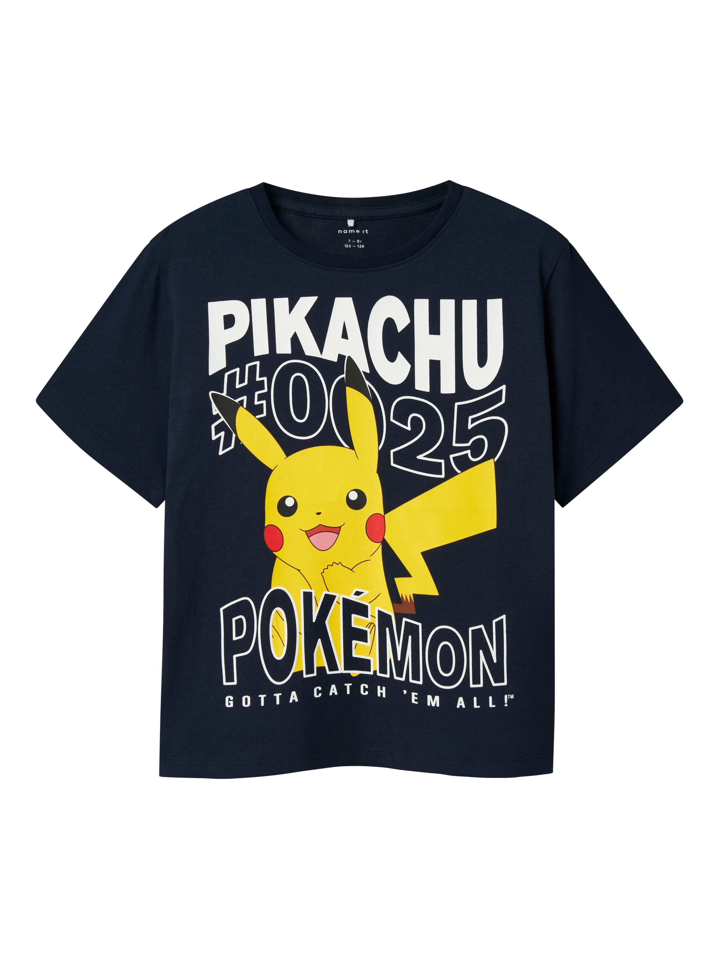 Tricou 'NKMJamish Pokemon' de la NAME IT pe albastru: față