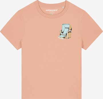 Watapparel Shirt ' Strandkorb ' in Orange: front