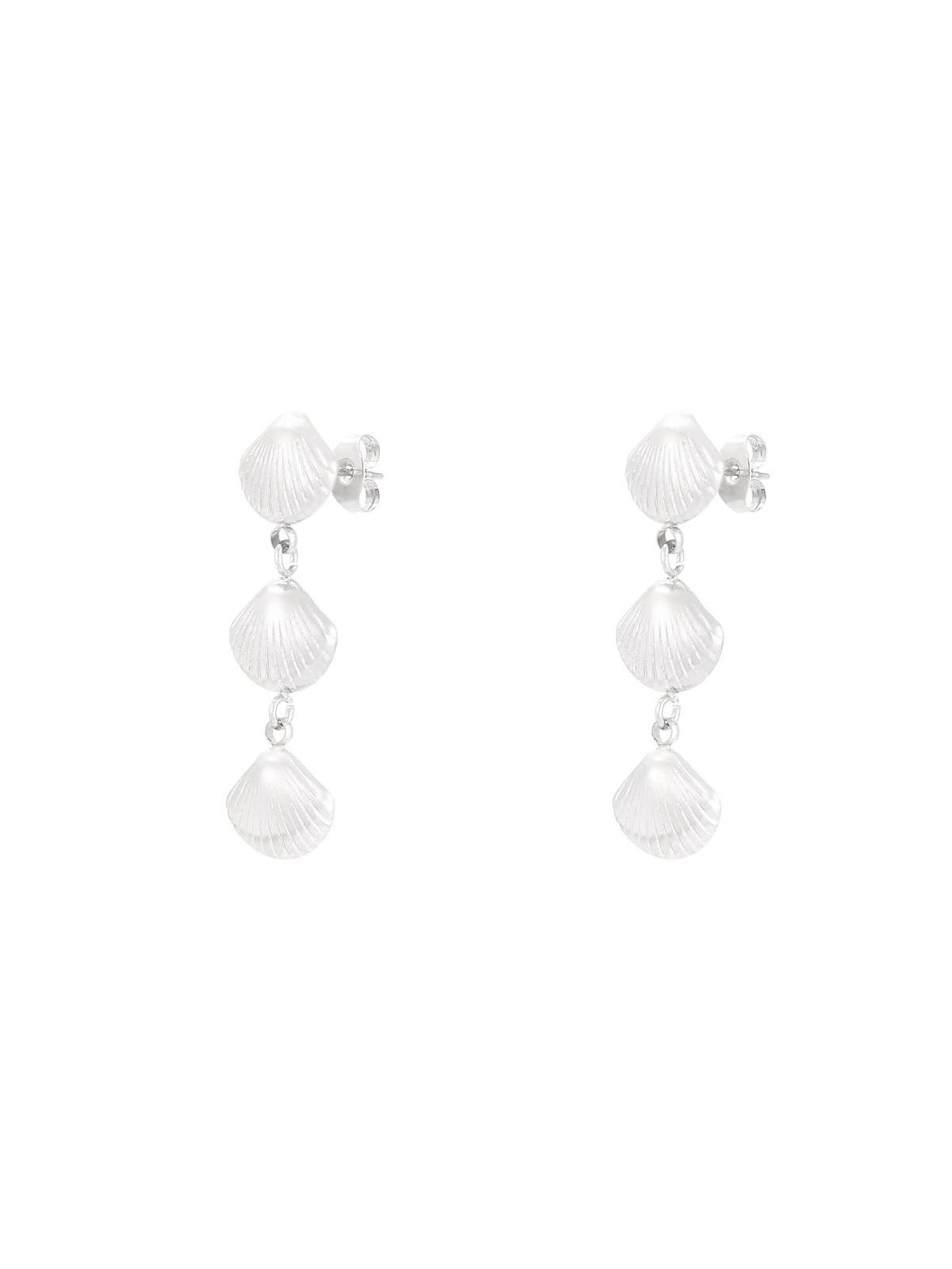 Cala Rose Earrings 'ALANI' in Silver: front