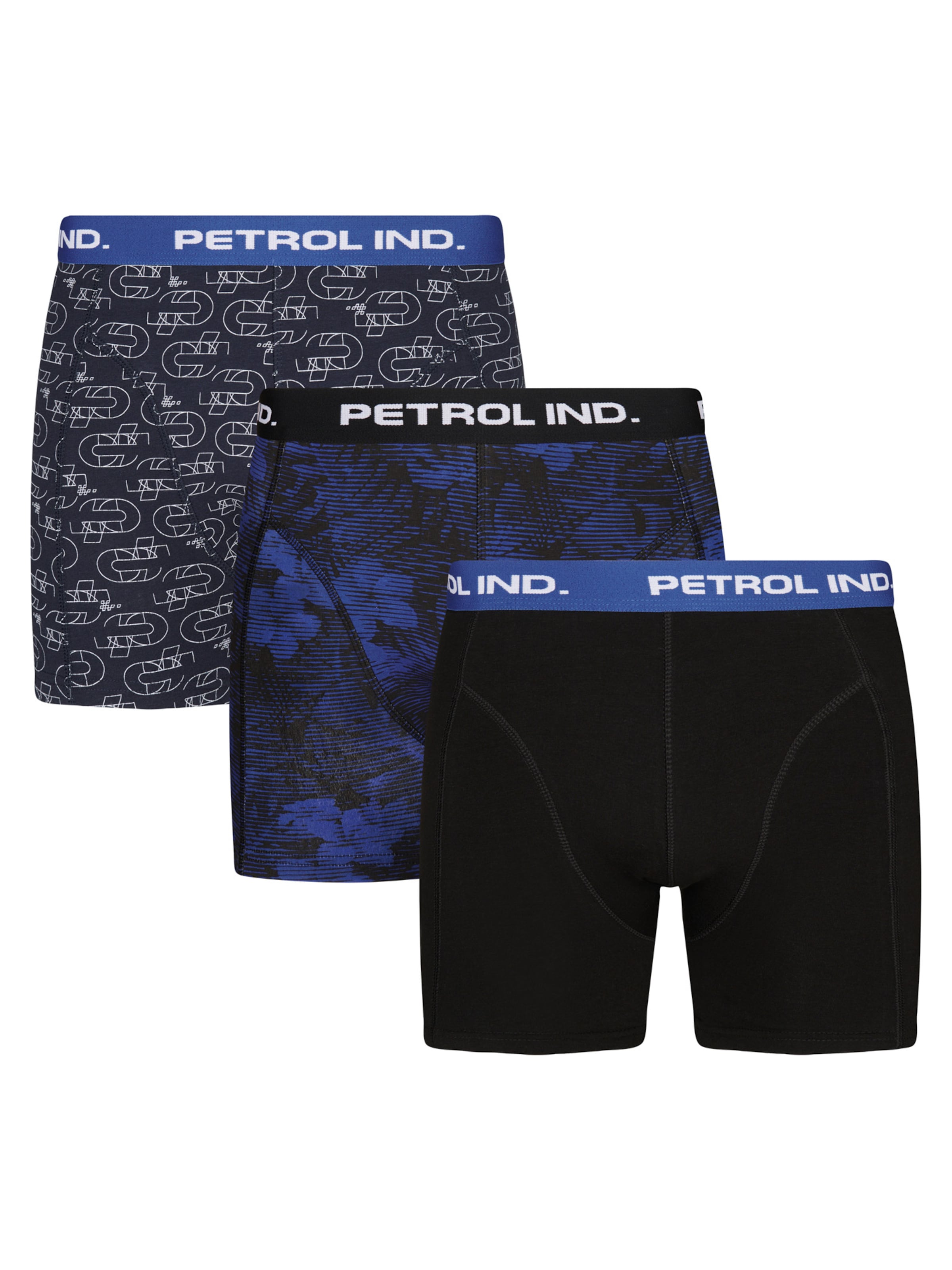 Petrol Industries Boxershorts 'Pebblecrest' in Blauw: voorkant