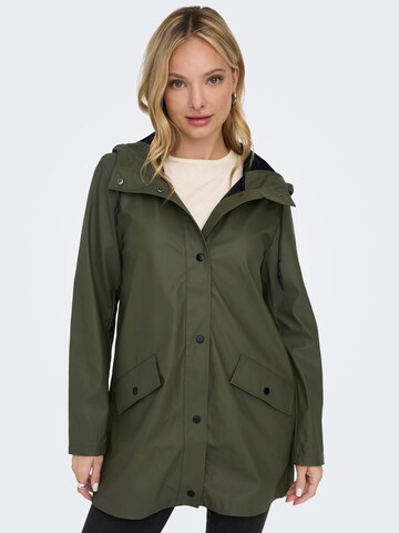 Manteau mi-saison 'Elisa' ONLY en vert : devant