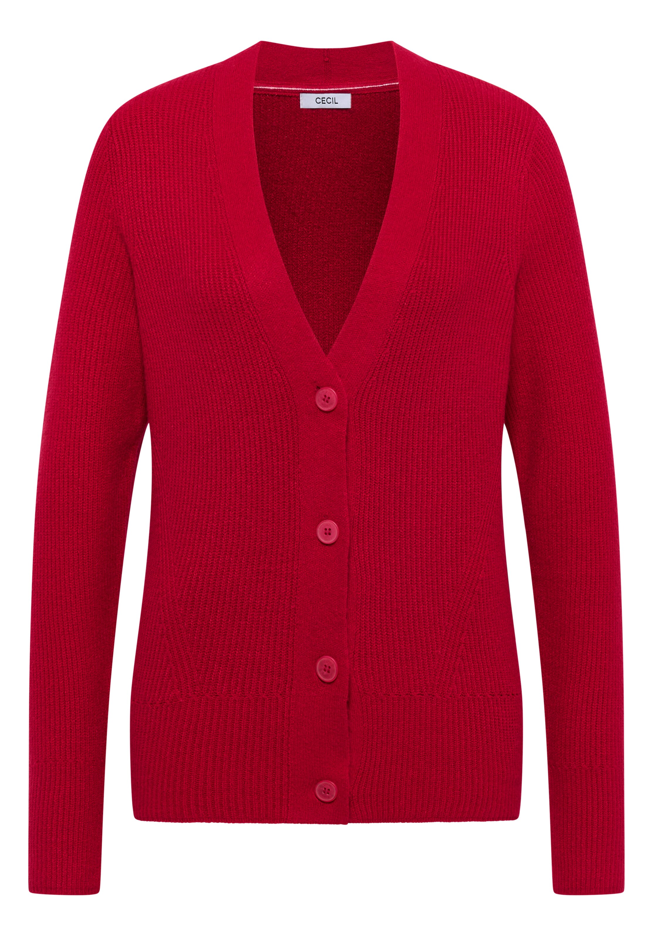 CECIL Knit Cardigan in Red: front