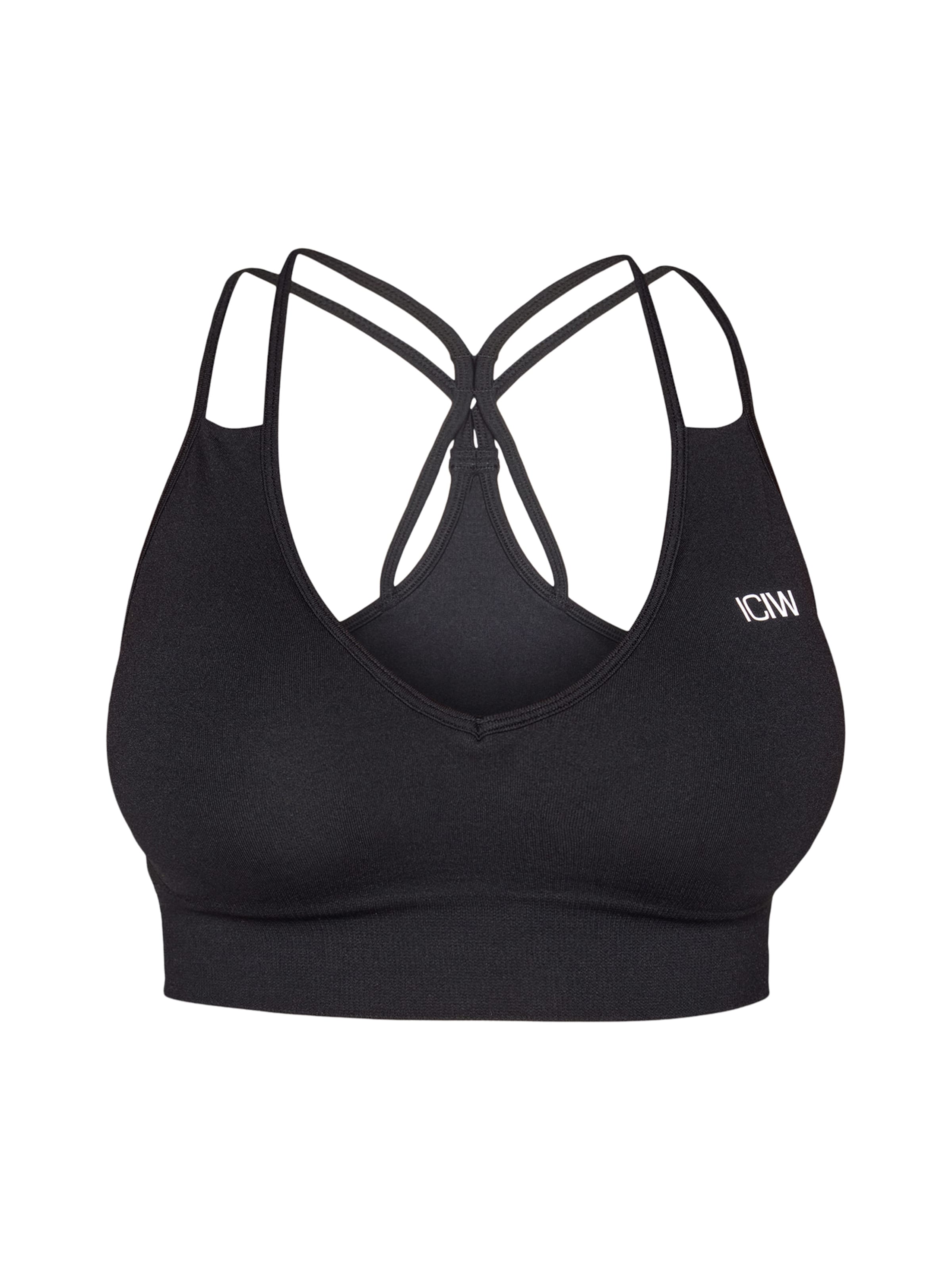 ICANIWILL Bralette Sports bra 'Define Seamless' in Black: front