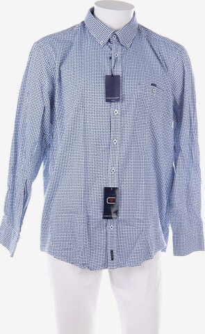 CASAMODA Button Up Shirt in XL in Blue: front