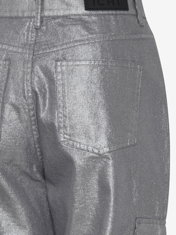 ICHI Loose fit Cargo Jeans 'JOVIE' in Grey