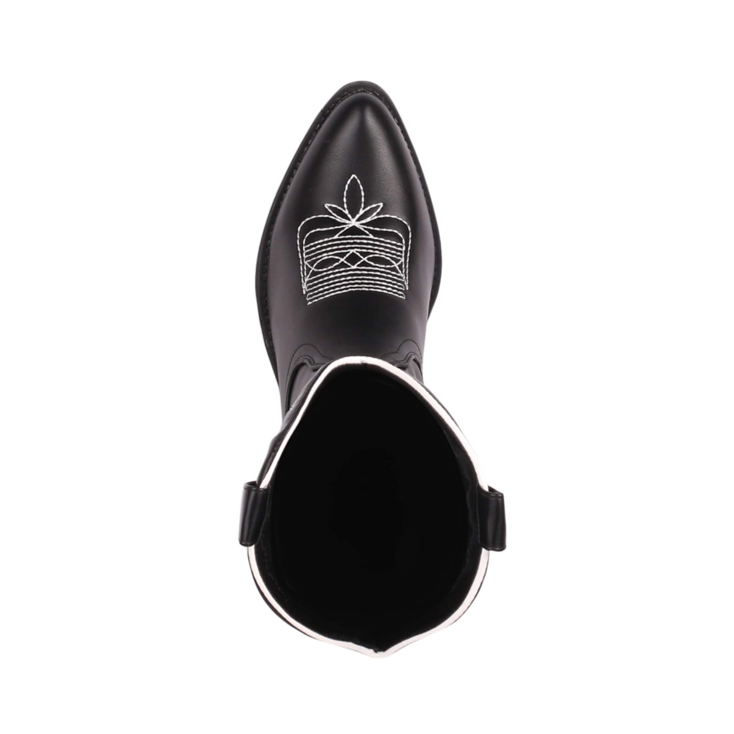 Elara Cowboystiefel in Schwarz