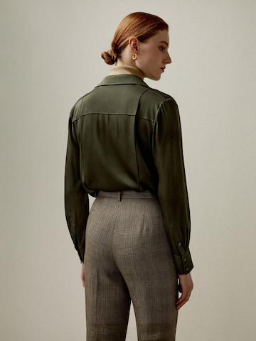 Camicia da donna di Lilysilk in verde