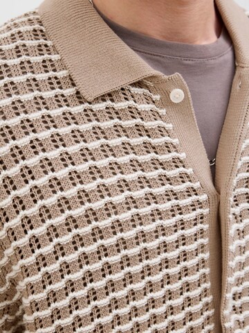 JACK & JONES Вязаная кофта 'JORDIA' в Коричневый