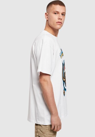 Maglietta 'Motorhead - 50th Airbrush Warpig' di Merchcode in bianco