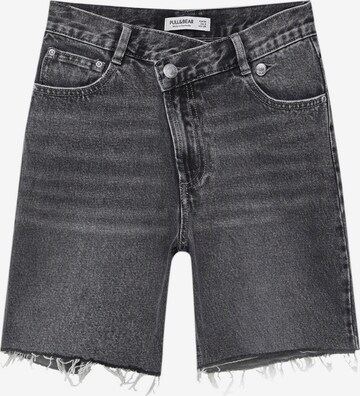 Pull&Bear Regular Jeans in Zwart: voorkant