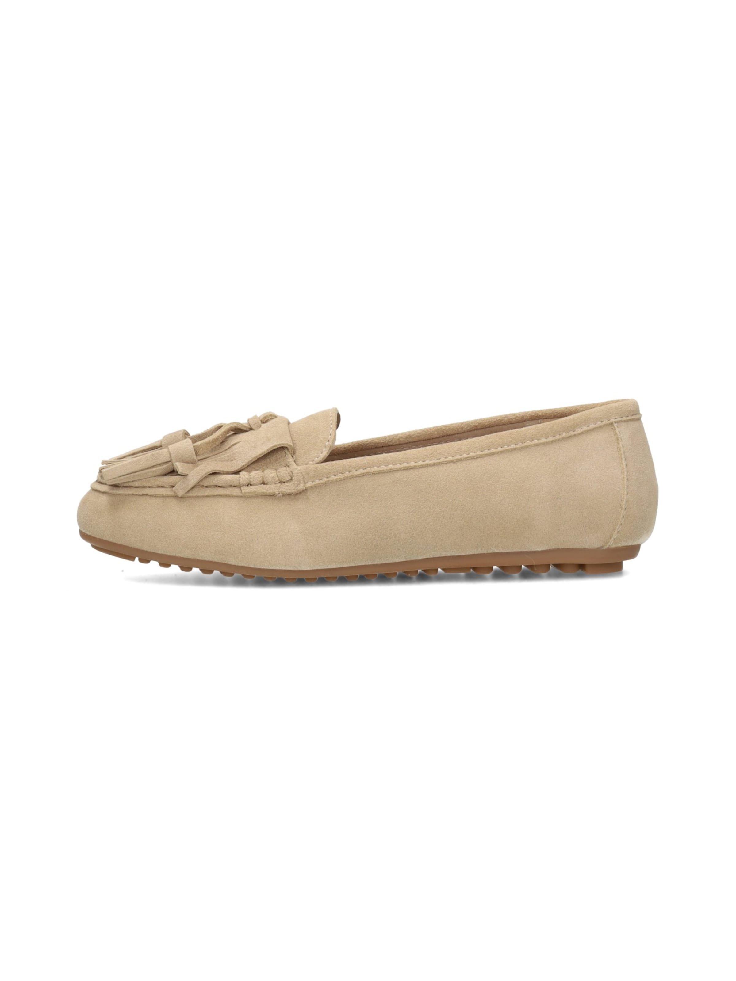 PS Poelman Mocassins 'Taya' in Beige: voorkant