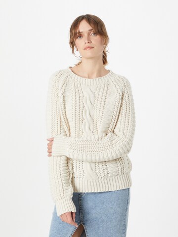 Herrlicher Pullover in Weiß: predná strana