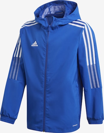 ADIDAS PERFORMANCE Athletic Jacket in Blue: front