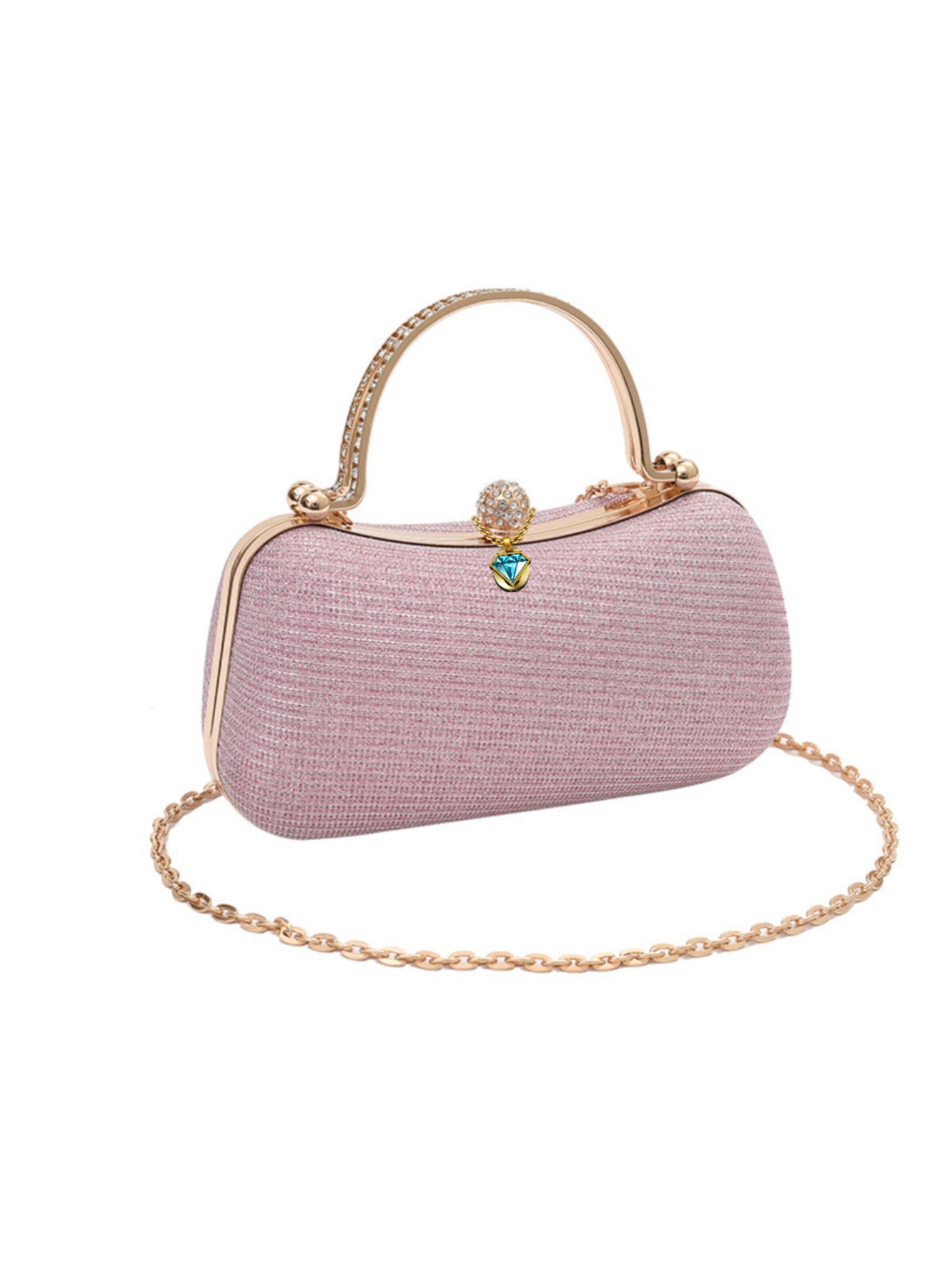 Elegon Handbag 'Model  Mongolia Gold' in Pink: front