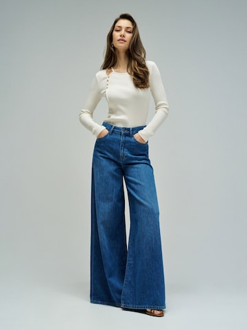 Salsa Jeans Langarm-shirts in Weiß