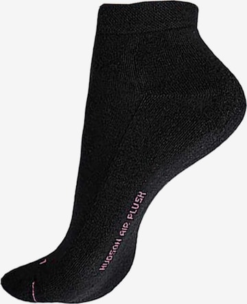 Hudson Socken 'Air Plush' in Schwarz: Vorderseite