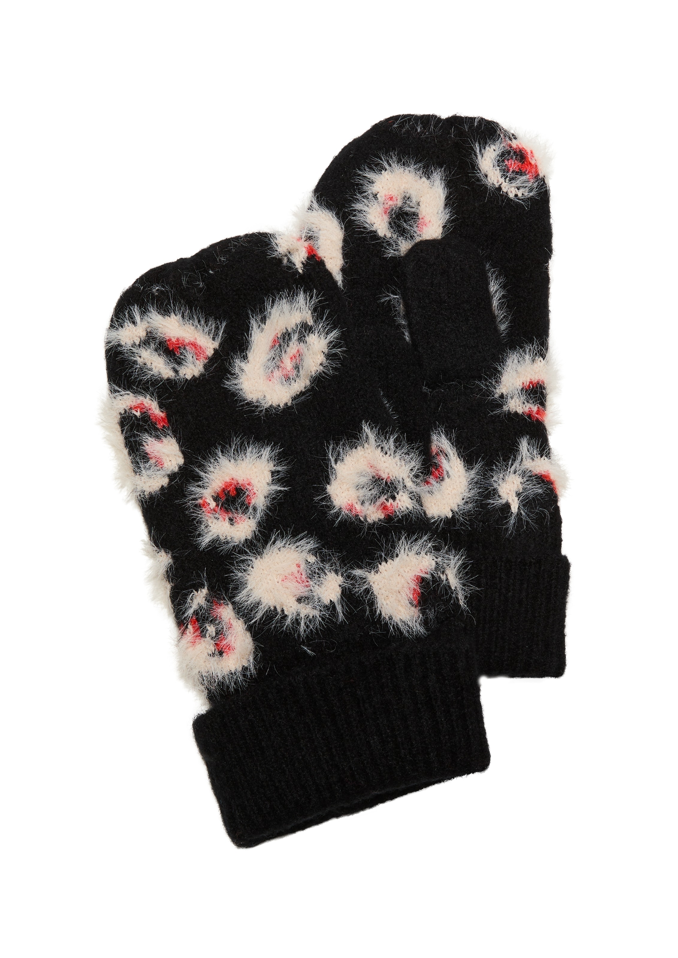 s.Oliver Fäustlinge in Schwarz: Vorderseite