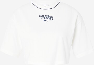 Nike Sportswear Тениска в бежово: отпред