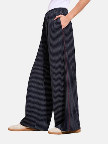 Wide Leg Pantalon Friends Like These en bleu : devant