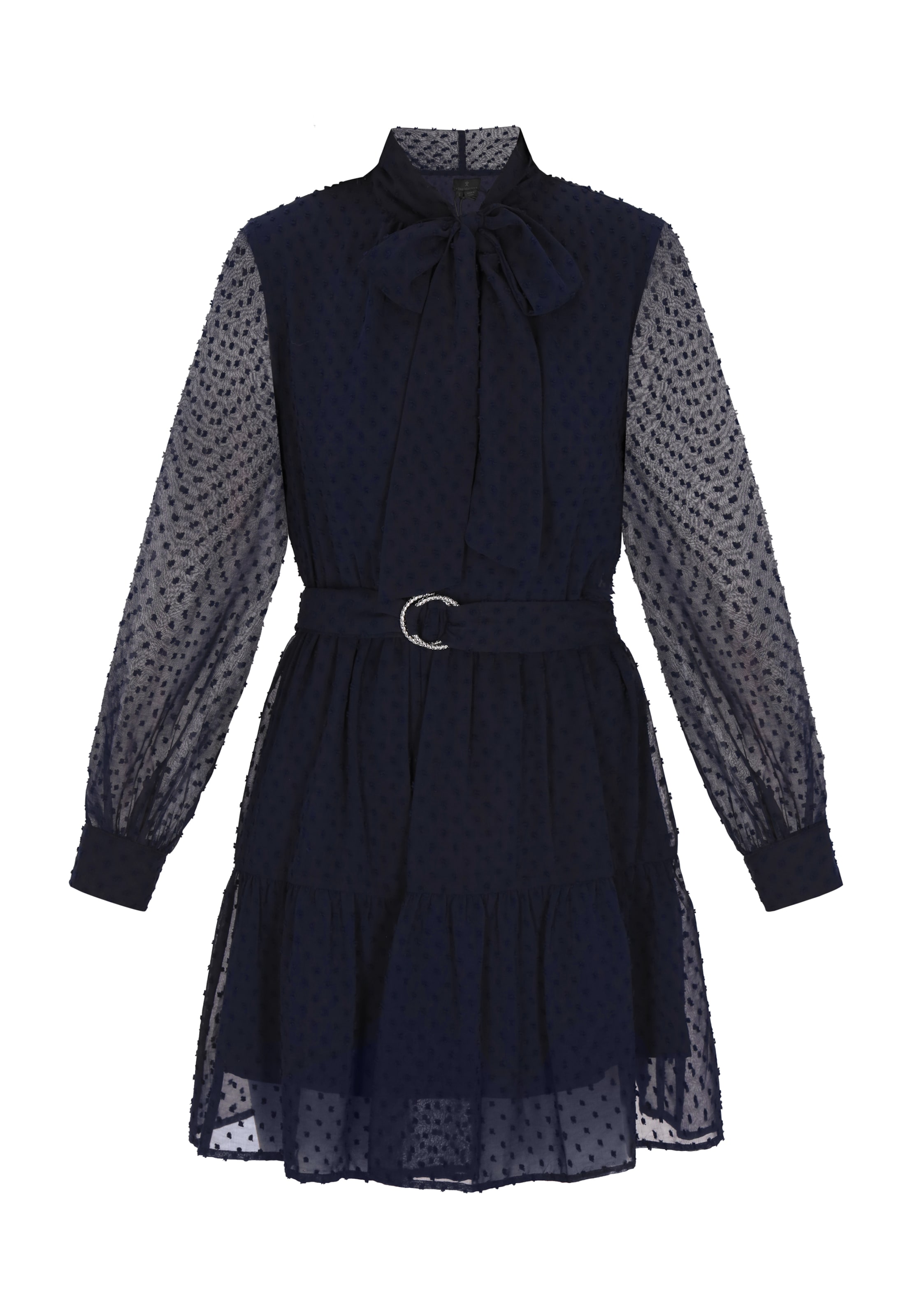 DreiMaster Klassik Blousejurk 'Classic Look' in Blauw: voorkant