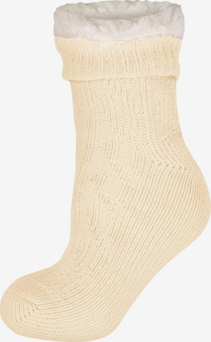 Nur Die Sokken ' Flausch Socken ' in Geel: voorkant